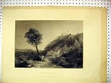 Antique Fine Art Loretto Necklace Country Scene Cousen