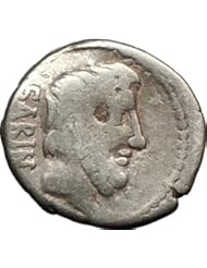 Roman Republic Sabine King Tatius Titurius 89BC Rare Ancient Silver Coin Horse
