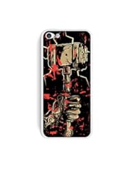 Graphics and More Hand Hammer and Blood - Hephaestus Vulcan Thor Protective Skin Sticker Case for Apple iPhone 5C - Set of 2 - Non-Retail Packaging - Opaque