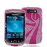 Electromaster(TM) Brand - Pink Swirl Bling Rhinestone Diamond Snap-On Hard  ....