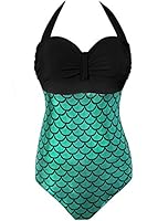 Dasbayla women's One Piece Swimsuit Glitter Mermaid Bikini Plus Size Bikini Sets