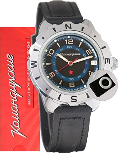 Vostok Komandirskie 641641 / 2414A Military Special Forces Russian Watch Black and MP3 player