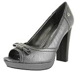 CALVIN KLEIN JEANS Jackie Metallic Womens Shoes Gray Size 8.5