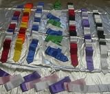 Rhythmic Ribbons Multi-Colors 9ft, Purple & White