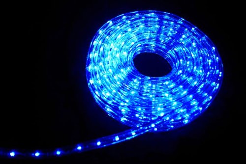 LED Lichterschlauch Lichtschlauch 10 Meter, blau, für Außen und Innen