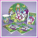 Neon Monkey Party Tableware Set for 8 (40PC)