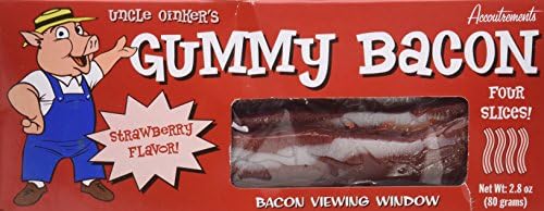 Uncle Oinker's Gummy Bacon (Strawberry Flavor)