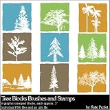 Photoshop Brushes - Tree Blocks Brushes and Stamps