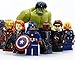 Avengers #2 Super Heroes Ironman Captain America Hulk Minifigure Building Blocks Bricks Assembly Toy 8pcs Not Lego