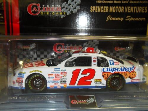 Jimmy Spencer Nabisco Chips Ahoy! 1999 Monte Carlo #12 Team W/ Stand And Cover Team Caliber 1:24 Die-Cast Stock Car Limited Run