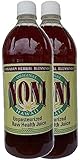 Raw Unpasteurized Fermented 100% Pure Noni Juice Direct From Maui, Hawaii - 32oz - (2 Bottles)