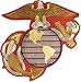 US Marine Corps Embroidered Large Insignia Patch USMC Military Eagle Anchor Globe Logo Iron-On