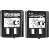 Replacement Battery for Motorola 53617 / KEBT-086 / FRS-010 / 3XCAAA / KEBT-086-B (2-Pack, Bulk Packaging)