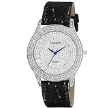 Akribos XXIV Men's AKR463SS Brillianaire Diamond Silver Brilliance Swiss Quartz Strap Watch
