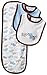 Little Me Baby-Boys Newborn Cute Puppies Bib and Burp