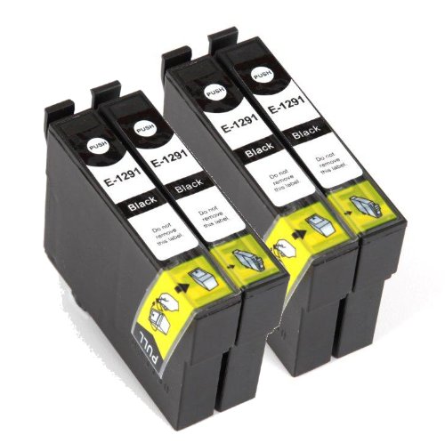 4 Compatible Black Printer Ink for Stylus SX420W, 