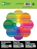 Carolina Pad U:Create Construction Paper, 9 x 12 Inches, Assorted Colors, 250 Sheets (91160)
