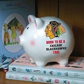 Chicago Blackhawks (Born to Be) Piggy Bank by 
