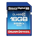 Delkin 16 GB Secure Digital (SD) PRO Class 10 163X Memory Card DDSDPRO3-16G ....
