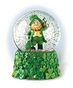 Musical Leprechaun Snow Globe