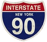 New York Interstate 90 Street Signs Custom Metal Shape New York Interstate 90 Street Signs Custom Metal Shape