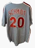 Mike Schmidt Autographed Philadelphia Phillies Majestic Blue Jersey Inscribed with HOF 95