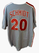 Mike Schmidt Autographed Philadelphia Phillies Majestic Blue Jersey Inscribed with HOF 95