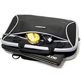CaseCrown Premium Double Memory Foam Dual Pocketed Netbook Case w/Shoulder Strap  to Carry the ASUS Eee PC Seashell 1005HA-PU17-BK 10.1-Inch Black Netbook