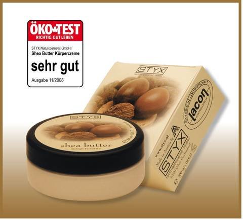Shea-Butter Körpercreme, ÖKO-Test Bewertung 
