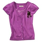Girls' Cherokee® Freesia Faux Cardigan Short-Sleeve Sweater