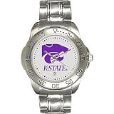 Kansas State Wildcats Suntime Mens Sports Watch w/ Steel Band - NCAA College Athletics