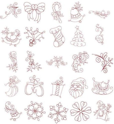 OESD Embroidery Machine Designs REDWORK 3