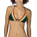 Xhilaration&reg; Juniors Knit Trim Bikini Top - Black/Red/Green/Yellow