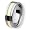 14K Gold Plated Grooved Polished Tungsten Carbide Ring (8.0 mm) - Size 7.0
