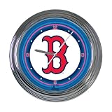 MLB Boston Red Sox 15 in Neon Clock