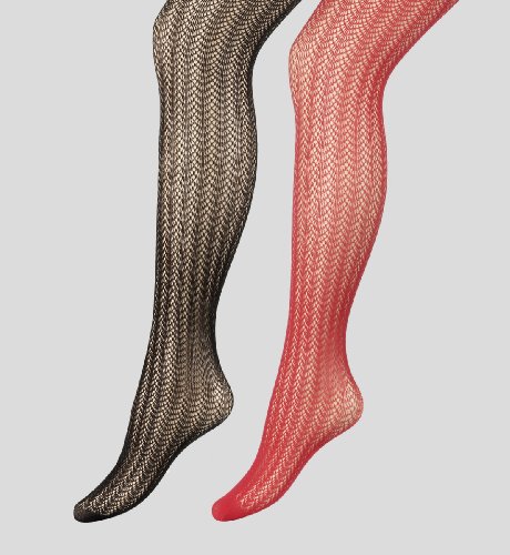 2 Pairs of Shell Net Design Tights