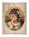 Historic Theater Poster (L), Bust view of woman wearing rose in hair and green dress