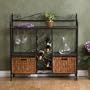Celtic Bakers Rack and Wine Rack