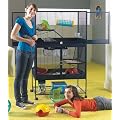 Nobby 20527 Luxusheim f�r Kleintiere 95 x 67 x 159 cm, blau Hammerschlagoptik