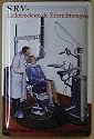 Blechschild Nostalgieschild - 20 x 30 cm schwere Qualität: Siemens Zahnarzt Stuhl dental chair