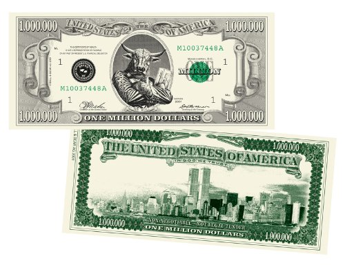 Poker Banknote One Million Dollars