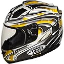 GMAX GM68 Max Men's Full Face Motorcycle Helmet - Color: White/Yellow/Black, Size: Large