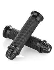 Automotive Parts and Accessories: One Pair Black Motorcycle CNC Aluminum Racing & Soft Rubber 7/8"(22mm) Handlebar Hand Grips For Suzuki GSXR1000 2001 2002 2003 2004 - YI