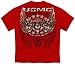 Marine Corps, USMC T-Shirt Usmc Pride Duty Honor Stars Silver Foil XX-Large Red