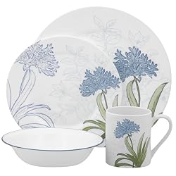 Corelle Impressions Freesia 16-Piece Dinnerware Set, Service for 4