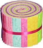 Fabric Palette 2-1/2-Inch by 42-Inch Cuts Jellies 100-Percent Cotton, 20-Pack, Textures