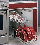 Rev-A-Shelf 5CW2-1222-CR Two-tier Cookware Organizer - Metal-Chrome