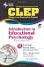 Books : CLEP Introduction to Educational Psychology w/ CD-ROM (CLEP Test Preparation) [Paperback]