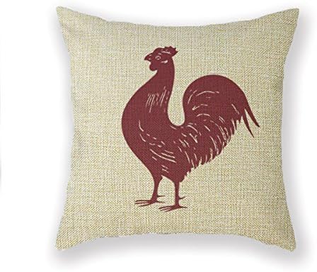 HenryOutletShop Rooster Farm Rhode Island Red Poultry Y:054 The best gift to give a comfortable pillow cotton