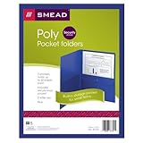 UPC 086486877015 product image for Smead Poly Two-Pocket Folder with Security Pocket, Holds up to 100 Sheets, Lette | upcitemdb.com